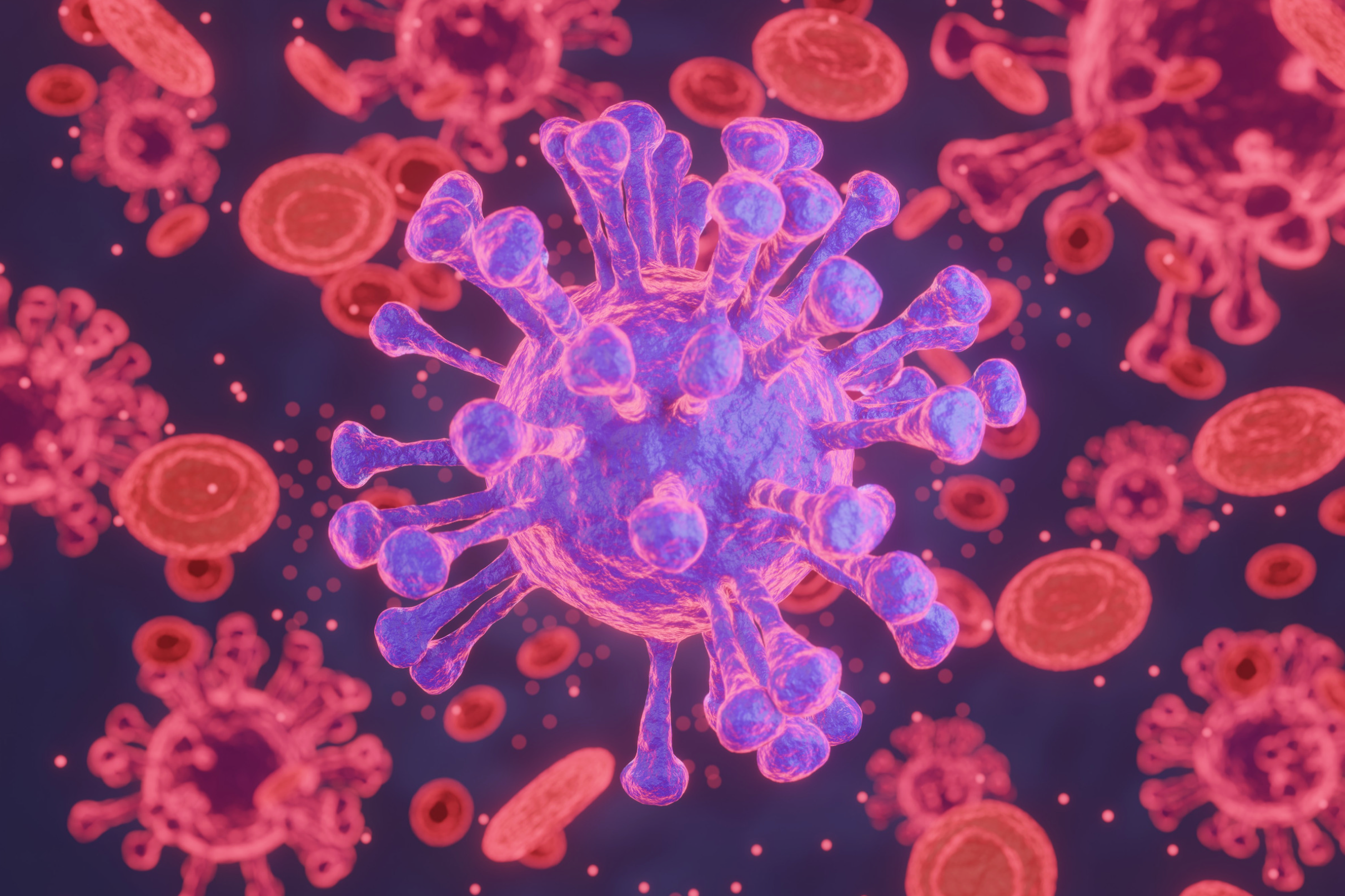 Generated image of human cells