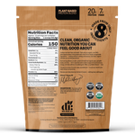 Dr. Murray's Organic Plant Based Protein Powder USDA Organic Certified - Chocolate - 16 oz package back view with nutrition facts
