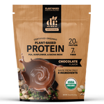 Dr. Murray's Organic Plant Based Protein Powder USDA Organic Certified - Chocolate - 16 oz package front view