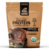 Dr. Murray's Organic Plant Based Protein Powder USDA Organic Certified - Chocolate - 16 oz package front view