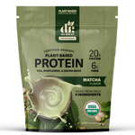 Dr. Murray's Organic Plant Based Protein Powder USDA Organic Certified - Matcha - 16 oz package front view