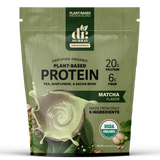 Dr. Murray's Organic Plant Based Protein Powder USDA Organic Certified - Matcha - 16 oz package front view