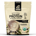 Dr. Murray's Organic Plant Based Protein Powder USDA Organic Certified - Vanilla - 16 oz package front view
