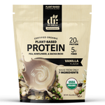 Dr. Murray's Organic Plant Based Protein Powder USDA Organic Certified - Vanilla - 16 oz package front view