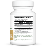 Dr. Murray’s Ultra Clean Calcium D-Glucarate - 30 Vegan Capsules count bottle right-side view with supplement facts label visible