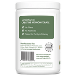 Dr. Murray's Creatine Powder, Unflavored, left side of bottle
