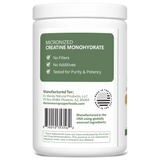 Dr. Murray's Creatine Powder, Unflavored, left side of bottle