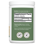 Dr. Murray's Creatine Powder, Unflavored, right side of bottle, supplement facts