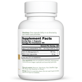 Dr. Murray’s Vitamin K2 D3 Clinical Strength 5,000 IU plus 180 mcg - 60 Vegan Capsules count bottle right-side view with supplement facts label visible