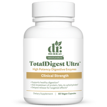 Dr. Murray's TotalDigest Ultra High Potency Digestive Enzymes - 60 Vegan Capsules count bottle front view
