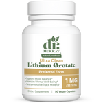 Dr. Murray's Ultra Clean Lithium Orotate 1 mg - 90 Vegan Capsules count bottle front view
