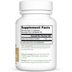 Dr. Murray's Ultra Clean Lithium Orotate 1 mg - 90 Vegan Capsules count bottle left-side view with directions label visible