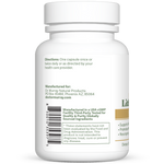 Dr. Murray's Ultra Clean Lithium Orotate 1 mg - 90 Vegan Capsules count bottle right-side view with supplement facts label visible