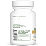 Dr. Murray's Ultra Clean Lithium Orotate 1 mg - 90 Vegan Capsules count bottle right-side view with supplement facts label visible