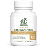 Dr. Murray's Ultra Clean Lithium Orotate - 60 Vegan Capsules count bottle front view