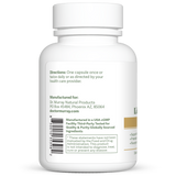 Dr. Murray's Ultra Clean Lithium Orotate  - 60 Vegan Capsules count bottle left-side view with directions label visible