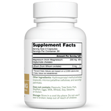 Dr. Murray's Ultra Clean Lithium Orotate and Magnesium Glycinate - 60 Vegan Capsules count bottle right-side view with supplement facts label visible