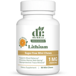 Dr. Murray's Ultra Clean Lithium Orotate 1 mg - 90 Mini Chews count bottle front view