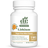 Dr. Murray's Ultra Clean Lithium Orotate 1 mg - 90 Mini Chews count bottle front view