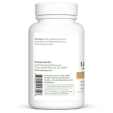 Dr. Murray's Ultra Clean Lithium Orotate and Magnesium Glycinate - 120 Vegan Capsules count bottle left-side view with directions label visible