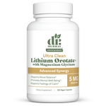 Dr. Murray's Ultra Clean Lithium Orotate and Magnesium Glycinate - 120 Vegan Capsules count bottle front view
