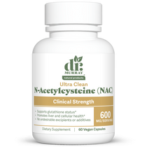 Dr. Murray's Ultra Clean N-Acetylcysteine (NAC) 600 mg - 60 Vegan Capsules count bottle front view