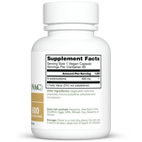 Dr. Murray's Ultra Clean N-Acetylcysteine (NAC) 600 mg - 60 Vegan Capsules count bottle right-side view with supplement facts label visible