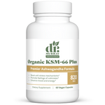 Dr. Murray's Organic KSM-66 Ashwagandha Plus - 60 Vegan Capsules count bottle front view