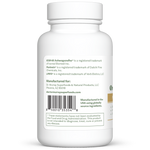 Dr. Murray's Organic KSM-66 Ashwagandha Plus - 60 Vegan Capsules bottle left-side view with directions label visible