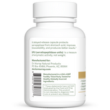 Dr. Murray's Ultra Clean Serrapeptase Clinical Strength - 60 Vegan Capsules count bottle left-side view with directions label visible