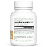 Dr. Murray's Ultra Clean Serrapeptase Clinical Strength - 60 Vegan Capsules count bottle right-side view with supplement facts label visible