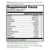 Dr. Murray's TotalDigest Ultra™ 60 Vegan Capsules, Supplement Facts Panel