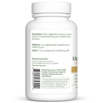 Dr. Murray's Ultimate Liver Health Vegetable Capsules - 120 vegetable capsules count bottle left-side view with directions label visible