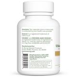 Dr. Murray's Ultimate Metabolic Health - 60 Vegan Capsules count bottle left-side view with directions label visible