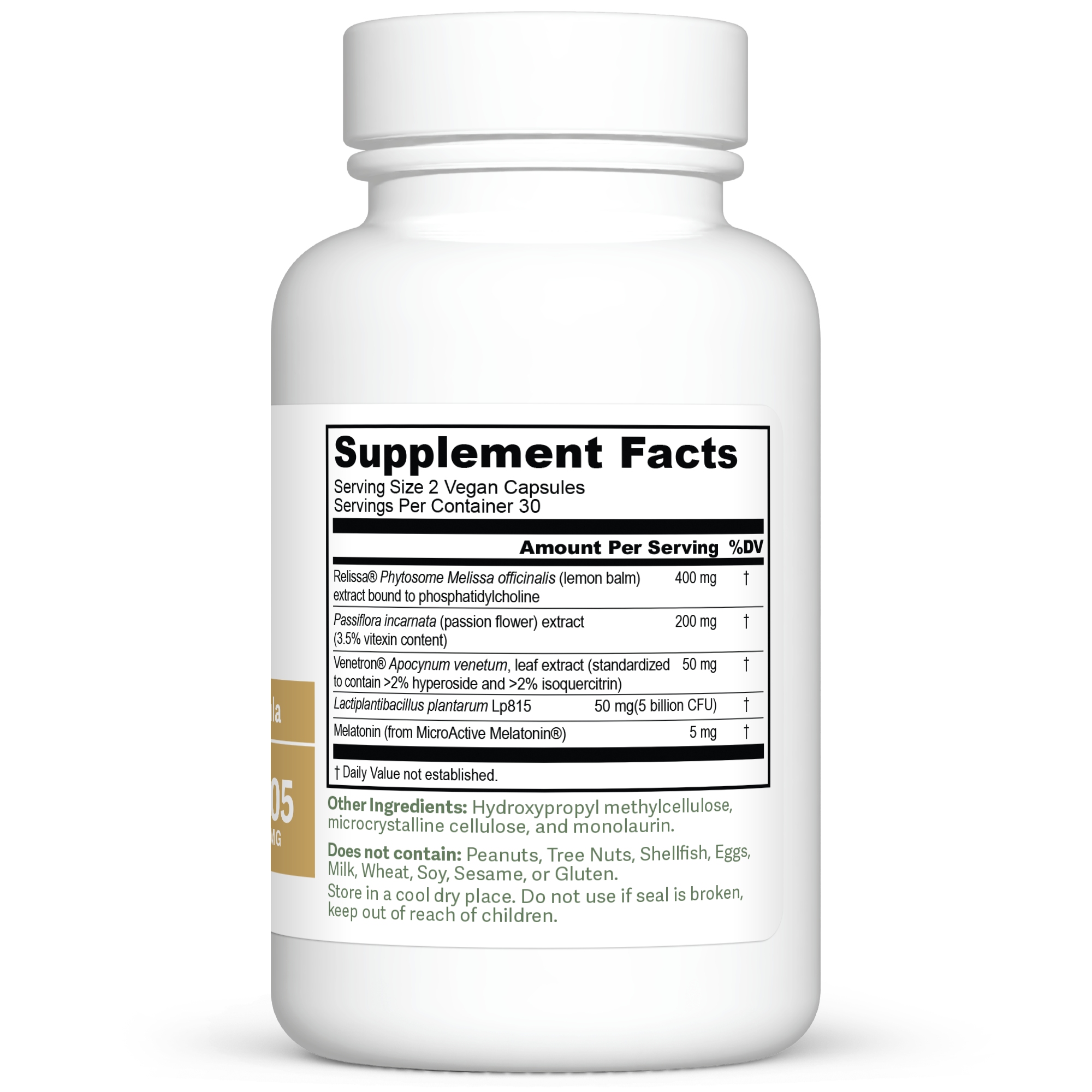 Dr. Murray's Ultimate Sleep — 60 Vegan Capsules, Supplement Facts Panel