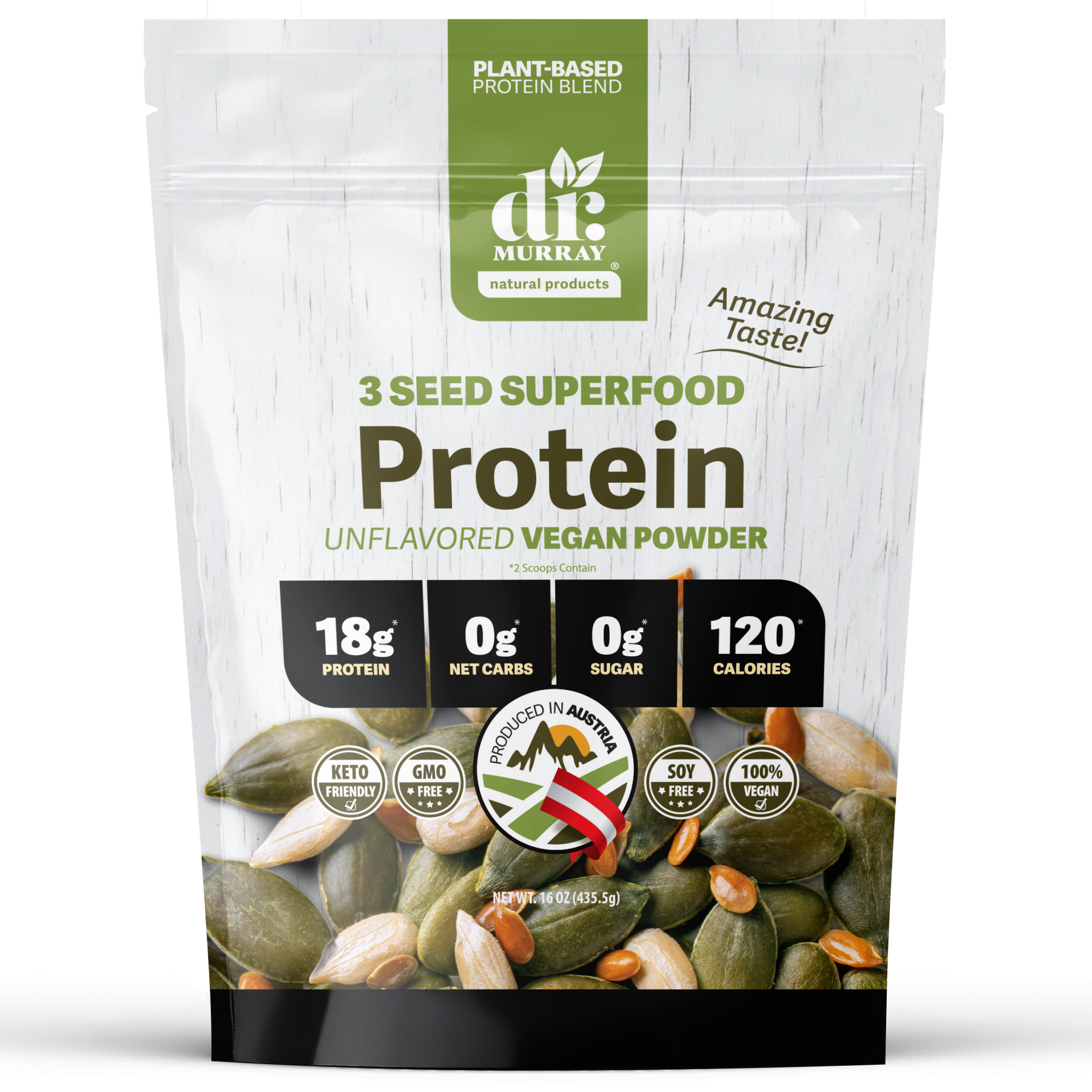 Dr. Murray's Super Foods 3 Seed Protein Powder | Dr. Murray