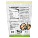 Back of a package with nutrition facts and product details, featuring a brand logo.
