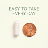 Dr. Murray NAC capsule is shown next to a U.S. penny for size comparison