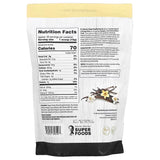 Dr. Murray's Super Foods 3 Seed Protein Powder Vanilla - 16 oz package back view with nutrition facts