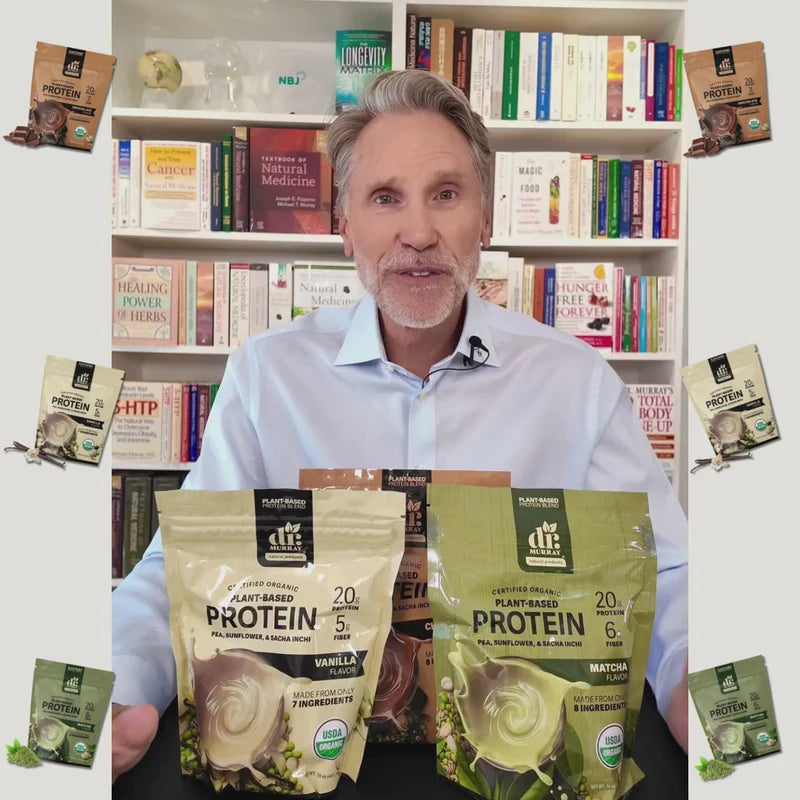 Dr. Murray's Natural Products Plant Based Protein product information video cover image.