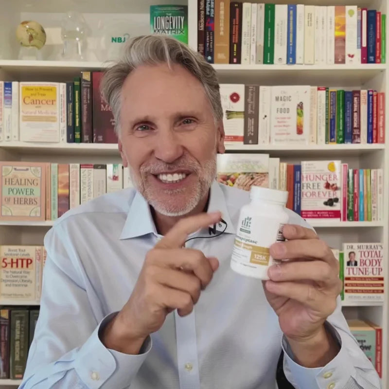 Dr. Murray's Natural Products Serrapeptase product information video cover image.