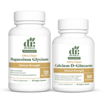 Dr. Murray's Magnesium Glycinate and Calcium D-Glucarate side-by-side against a white background