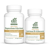 Dr. Murray's Magnesium Glycinate and Calcium D-Glucarate side-by-side against a white background