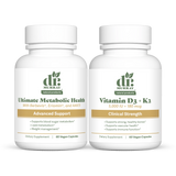 Dr. Murray's Natural Products Ultimate Metabolic Health and Vitamin D3 & K2 bottles shown side by side on a plain white background.