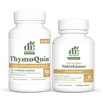 Dr. Murray's ThymoQuin Black Seed Oil and Nattokinase, side-by-side against a white background