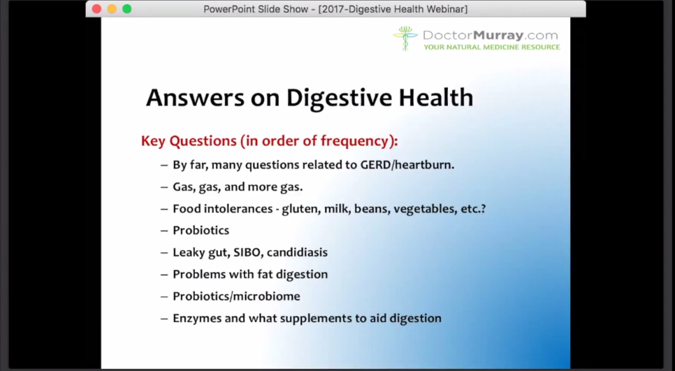 Digestive Health Q&A Webinar